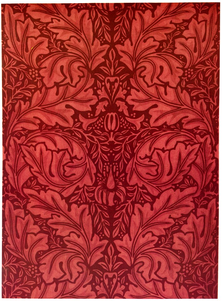 William Morris – Acanthus design (for printed velveteen) [from William Morris Full-Color Patterns and Designs]