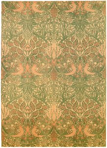 William Morris – Dove and rose design (for woven silk and wool tapestry) [from William Morris Full-Color Patterns and Designs]. Free illustration for personal and commercial use.