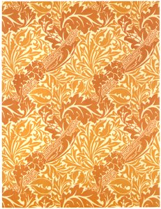 William Morris – Bruges design (for wallpaper) [from William Morris Full-Color Patterns and Designs]. Free illustration for personal and commercial use.