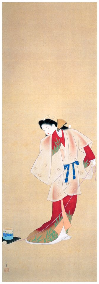 Uemura Shōen – The Dance of the Beach Maiden [from Uemura Shōen Exhibition on the 50th Anniversary of Her Death]