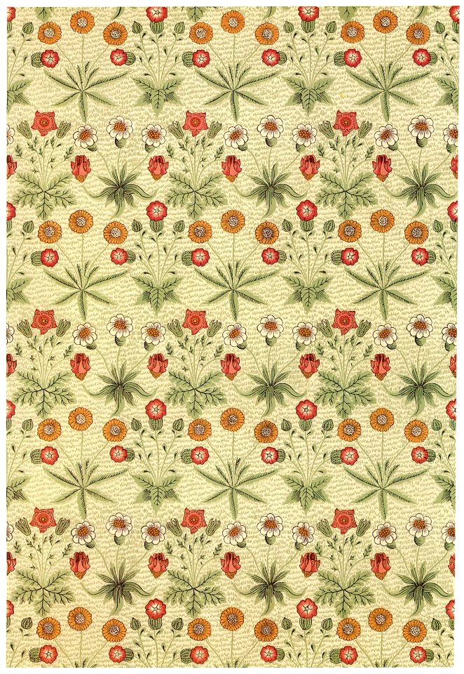 William Morris – Daisy design (for wallpaper) [from William Morris Full-Color Patterns and Designs]