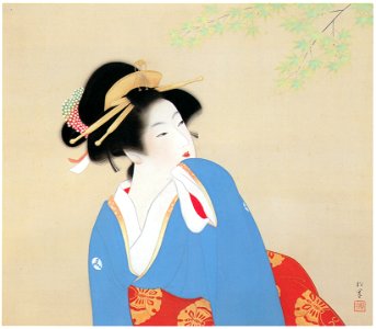 Uemura Shōen – First of May [from Uemura Shōen Exhibition on the 50th Anniversary of Her Death]. Free illustration for personal and commercial use.