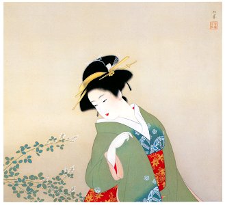 Uemura Shōen – Sound of Insects [from Uemura Shōen Exhibition on the 50th Anniversary of Her Death]. Free illustration for personal and commercial use.