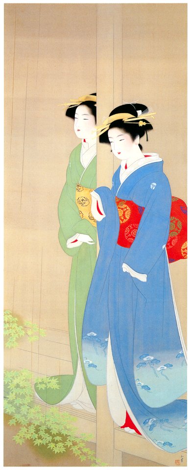Uemura Shōen – Scene from a Noh Play Kinuta [from Uemura Shōen Exhibition on the 50th Anniversary of Her Death]