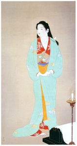 Uemura Shōen – Sōshi-arai Komachi [from Uemura Shōen Exhibition on the 50th Anniversary of Her Death]