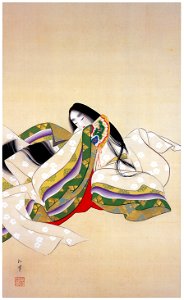 Uemura Shōen – A Lady [from Uemura Shōen Exhibition on the 50th Anniversary of Her Death]. Free illustration for personal and commercial use.