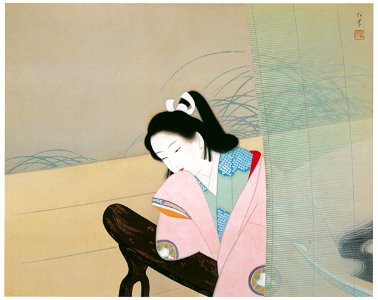 Uemura Shōen – Masculine Dance [from Uemura Shōen Exhibition on the 50th Anniversary of Her Death]. Free illustration for personal and commercial use.
