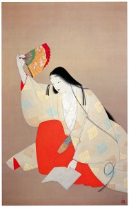 Uemura Shōen – Ono no Komachi [from Uemura Shōen Exhibition on the 50th Anniversary of Her Death]
