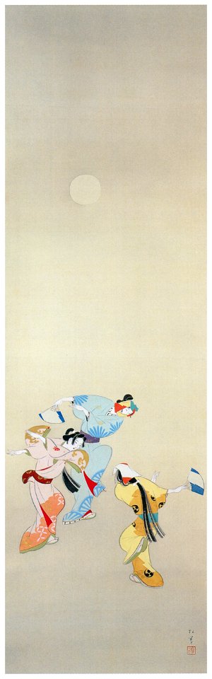 Uemura Shōen – Dancing Under the Moon [from Uemura Shōen Exhibition on the 50th Anniversary of Her Death]