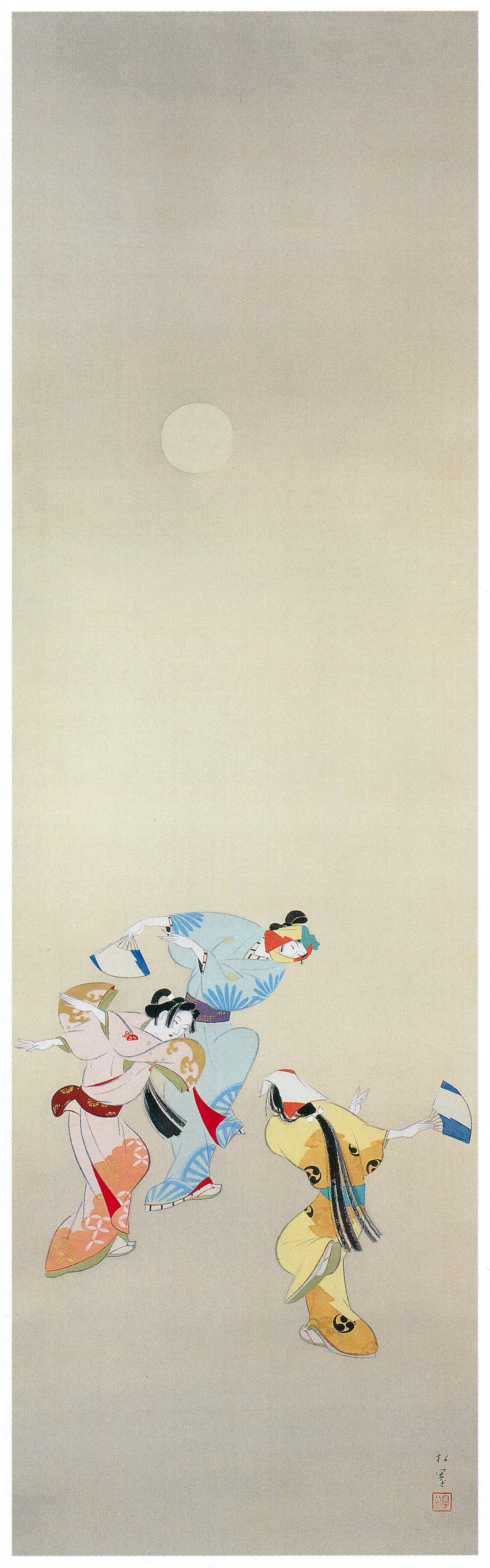 Uemura Shōen – Dancing Under the Moon [from Uemura Shōen Exhibition on the 50th Anniversary of Her Death]