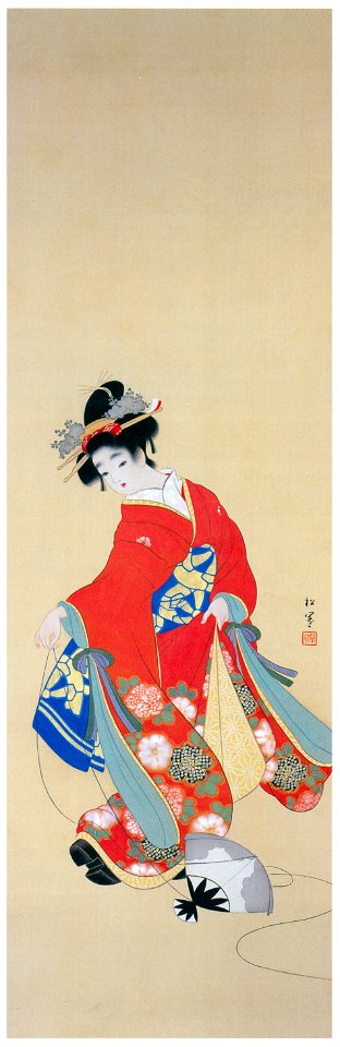Uemura Shōen – Early Spring [from Uemura Shōen Exhibition on the 50th Anniversary of Her Death]