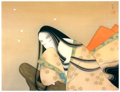 Uemura Shōen – Ono no Komachi [from Uemura Shōen Exhibition on the 50th Anniversary of Her Death]