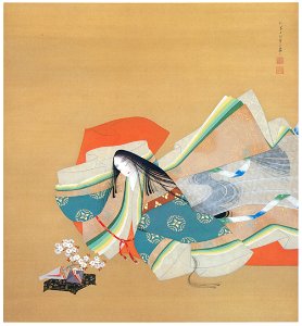 Uemura Shōen – Ise no Taifu [from Uemura Shōen Exhibition on the 50th Anniversary of Her Death]. Free illustration for personal and commercial use.