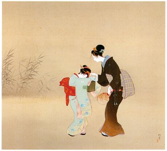 Uemura Shōen – Fireflies [from Uemura Shōen Exhibition on the 50th Anniversary of Her Death]