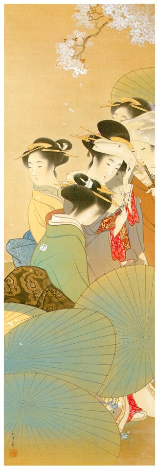 Uemura Shōen – Bustle of Flowers [from Uemura Shōen Exhibition on the 50th Anniversary of Her Death]