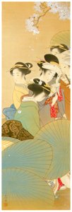 Uemura Shōen – Bustle of Flowers [from Uemura Shōen Exhibition on the 50th Anniversary of Her Death]