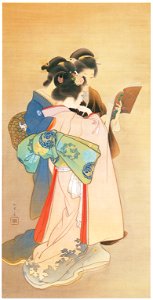 Uemura Shōen – Sisters [from Uemura Shōen Exhibition on the 50th Anniversary of Her Death]
