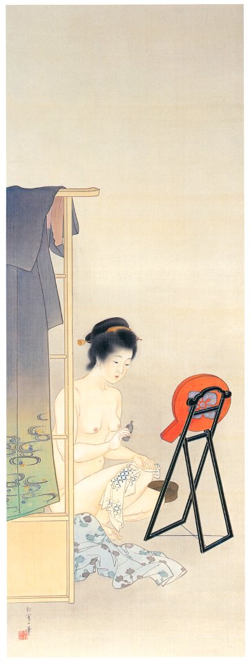 Uemura Shōen – Evening [from Uemura Shōen Exhibition on the 50th Anniversary of Her Death]