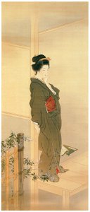 Uemura Shōen – Woman’s Figure [from Uemura Shōen Exhibition on the 50th Anniversary of Her Death]. Free illustration for personal and commercial use.