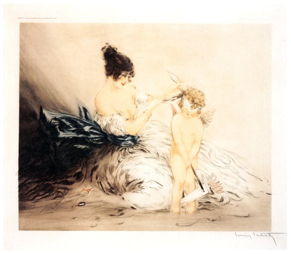 Louis Icart – Blindfold [from The Flower of Art Deco “Louis Icart”]
