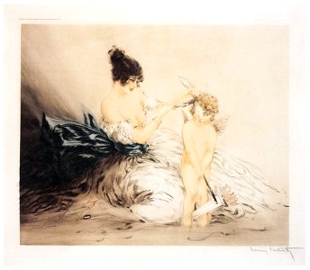 Louis Icart – Blindfold [from The Flower of Art Deco “Louis Icart”]