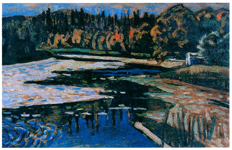 Wassily Kandinsky – Autumn River – Study [from KANDINSKY]