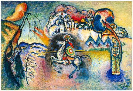 Wassily Kandinsky – St. George IV [from KANDINSKY]. Free illustration for personal and commercial use.