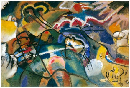 Wassily Kandinsky – Sketch n for Painting with White Border (Moscow) [from KANDINSKY]