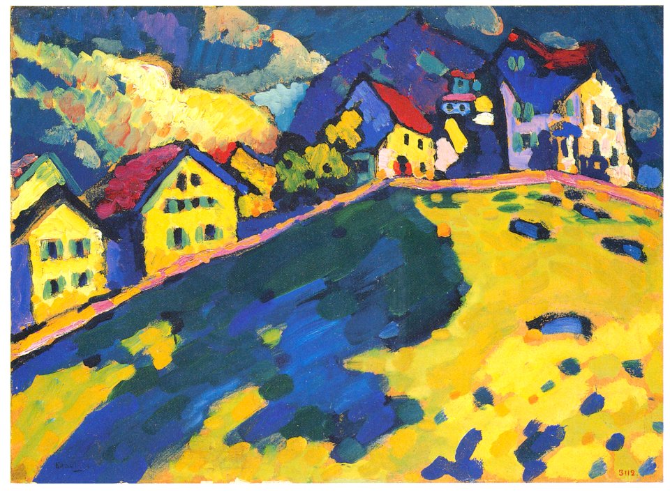 Wassily Kandinsky – Study for Houses in Mumau [from KANDINSKY]