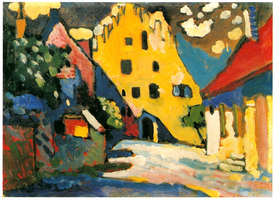 Wassily Kandinsky – Murnau — Castle Courtyard I [from KANDINSKY]