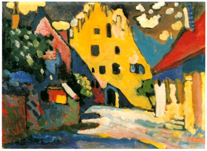 Wassily Kandinsky – Murnau — Castle Courtyard I [from KANDINSKY]. Free illustration for personal and commercial use.