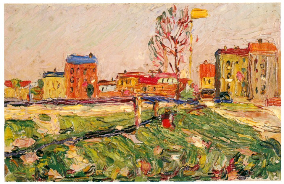 Wassily Kandinsky – Schwabing — Suburban Houses I [from KANDINSKY]