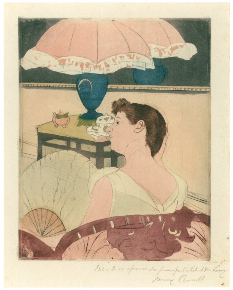 Mary Cassatt – The Lamp [from Mary Cassatt Retrospective]