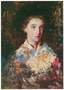 Mary Cassatt – Head of a Young Girl [from Mary Cassatt Retrospective]