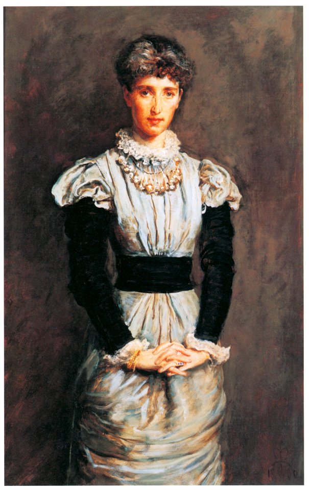 John Everett Millais – Mrs Sophia Margaret (Gray) Caird [from John Everett Millais Exhibition Catalogue 2008]. Free illustration for personal and commercial use.