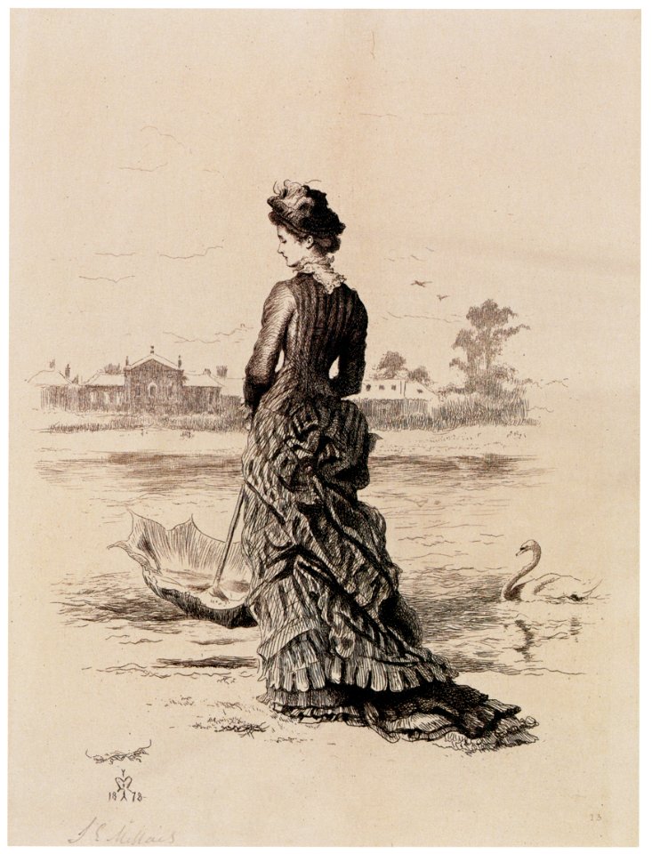 John Everett Millais – A Penny for her Thoughts [from John Everett Millais Exhibition Catalogue 2008]