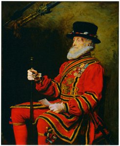 John Everett Millais – A Yeoman of the Guard [from John Everett Millais Exhibition Catalogue 2008]