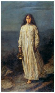 John Everett Millais – A Somnambulist [from John Everett Millais Exhibition Catalogue 2008]. Free illustration for personal and commercial use.