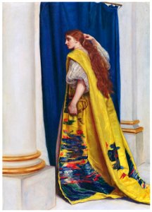 John Everett Millais – Esther [from John Everett Millais Exhibition Catalogue 2008]. Free illustration for personal and commercial use.