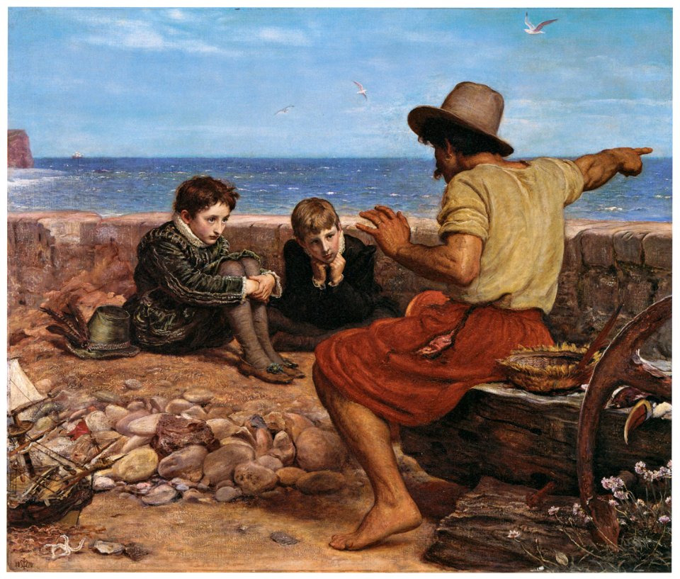 John Everett Millais – The Boyhood of Raleigh [from John Everett Millais Exhibition Catalogue 2008]