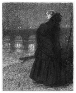 John Everett Millais – The Bridge of Sighs [from John Everett Millais Exhibition Catalogue 2008]. Free illustration for personal and commercial use.