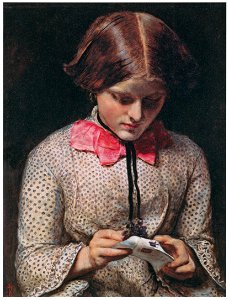 John Everett Millais – The Violet’s Message [from John Everett Millais Exhibition Catalogue 2008]