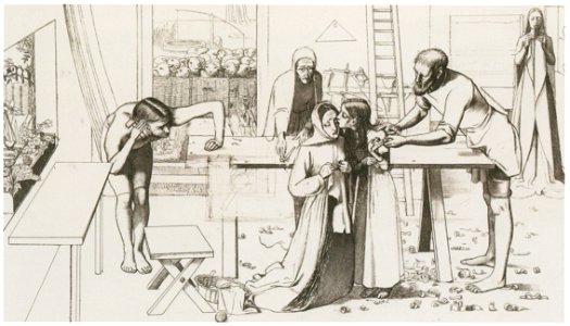 John Everett Millais – Study for ‘Christ in the House of His Parents’ [from John Everett Millais Exhibition Catalogue 2008]