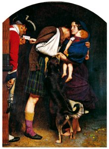 John Everett Millais – The Order of Release, 1746 [from John Everett Millais Exhibition Catalogue 2008]. Free illustration for personal and commercial use.