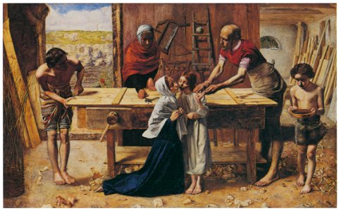 John Everett Millais – Christ in the House of His Parents (The Carpenter’s Shop) [from John Everett Millais Exhibition Catalogue 2008]