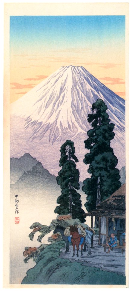 Takahashi Shōtei – Narusawa Pass, Kōshū [from Shotei (Hiroaki) Takahashi: His Life and Works]