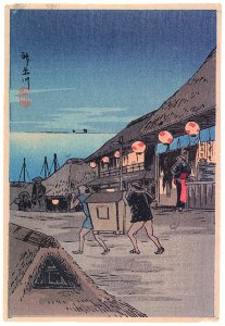 Takahashi Shōtei – Kanagawa [from Shotei (Hiroaki) Takahashi: His Life and Works]