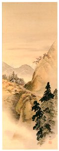 Takahashi Shōtei – The Mountain Path in Autumn [from Shotei (Hiroaki) Takahashi: His Life and Works]. Free illustration for personal and commercial use.