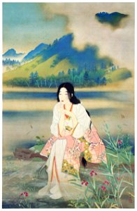 Matsuoka Eikyu – Pond at Ikaho [from Matsuoka Eikyu Exhibition]