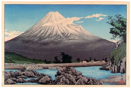 Takahashi Shōtei – Mt. Fuji from River Fuji [from Shotei (Hiroaki) Takahashi: His Life and Works]